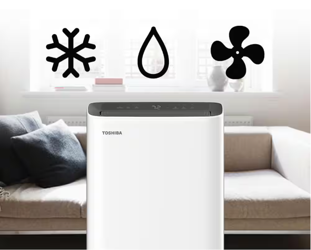 Toshiba Portable Air Conditioner 8,000 BTU (12,000 BTU ASHRAE) 115-Volt Smart Wi-Fi Portable Air Conditioner for upto 350 sq. ft