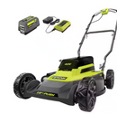 40V 18 in. 2-in-1 Cordless Battery Walk Behind Push Lawn Mower with 6.0 Ah Battery and Charger