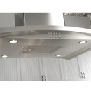 GE 36" Island-Mount Chimney Hood_UVI7361SWSS (Local Pickup Only)