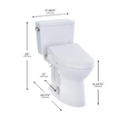 TOTO Drake 2-piece Elongated Toilet with C5 Washlet Bidet Seat(Local Pickup Only)