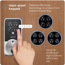 Lockly Secure Pro Zeno Series Smart Door Lock,Fingerprint Keyless Entry Door Lock for Front Door with Apple Home Key,Built-in Wi-Fi,Auto Lock, App Remote Control,IP65 Waterproof,Easy Installation