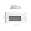 GE 1.6 cu. ft. Over-the-Range Microwave in White