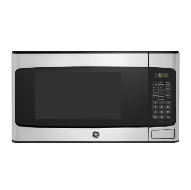 GE 1.1 cu. ft. 950-Watt Countertop Microwave in Stainless Steel