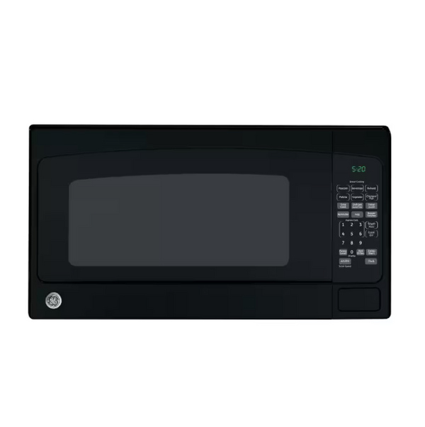 GE 2.0 cu. ft. 1200-Watt Countertop Microwave in Black with One Touch Cooking