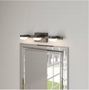 Home Decorators Collection Montrose 23.75 in. 3-Light Contemporary Bronze Dimmable Bathroom Vanity Light with Etched Glass Shade