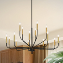 15 - Lights Traditional Chandelier Candle Chandelier Farmhouse Chandelier Dining Room Chandelier Chandeliers For Dining Room ( No Light Included)
