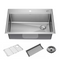 Delta Emery Stainless Steel 30 in. Single Bowl Undermount/Drop-In Workstation Kitchen Sink with Accessories