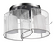 Modern 2 Lights Semi Flush Mount Ceiling Light Fixture