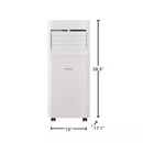 Vissani 5,000 BTU 115-Volt Portable Air Conditioner for 150 sq. ft. Rooms with Dehumidifier and Remote in White