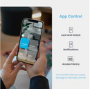 Lockly Secure Pro Zeno Series Smart Door Lock,Fingerprint Keyless Entry Door Lock for Front Door with Apple Home Key,Built-in Wi-Fi,Auto Lock, App Remote Control,IP65 Waterproof,Easy Installation
