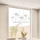 Minka Lavery Ryton 8 -Light Matte White Steel Chandelier