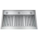 GE 36 in. Smart Insert Range Hood with Light in Stainless Steel