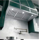 GE 36 in. Smart Insert Range Hood with Light in Stainless Steel