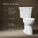 KOHLER CALIDUS two-piece elongated toilet, 1.28 gpf(Local Pickup Only)