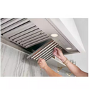 GE 36 in. Smart Insert Range Hood with Light in Stainless Steel