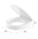Kohler Border Elevated Quiet-close Toilet Seat Round