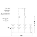 Minka Lavery Ryton 8 -Light Matte White Steel Chandelier