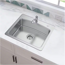 Glacier Bay 25 in. Drop-In Single Bowl 20 Gauge Stainless Steel Kitchen Sink with Pull-Out Faucet