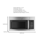 GE 1.6 cu. ft. Over the Range Microwave in Stainless Steel