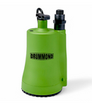 DRUMMOND 1/6 HP Submersible Utility Pump, 1600 GPH, 25 ft. Head Lift, 120V Water Pump for Basements, Pools & Flooded Areas
