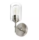 Sconce Home DecoratorsCollectionAyelen 1-Light Brushed Nickel Indoor Wall Sconce, Modern Wall LightStore