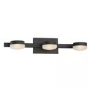 Home Decorators Collection Montrose 23.75 in. 3-Light Contemporary Bronze Dimmable Bathroom Vanity Light with Etched Glass Shade