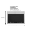 Haier 24 in. 1.4 cu. ft. Over the Range Microwave in Stainless Steel