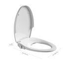 Brondell Swash CL150 Elongated Bidet Toilet Seat CL150-EW