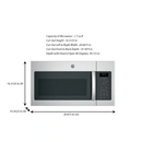 GE 1.7 cu. ft. Over the Range Microwave with Sensor Cooking in Fingerprint Resistant Stainless Steel