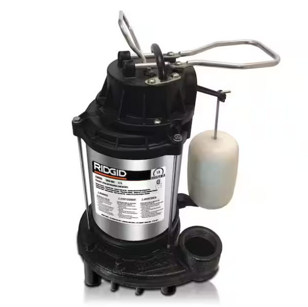 RIDGID 1/2 HP Stainless Steel Dual Suction Submersible Sump Pump