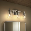 Kohler Orime Three-light Flared Glass Shade Wall Sconce