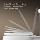 Kohler Escale Elongated Toilet Seat in White | Model K-E70004-0