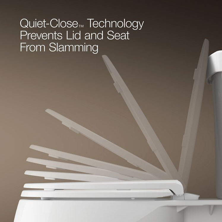 Kohler Escale Elongated Toilet Seat in White | Model K-E70004-0