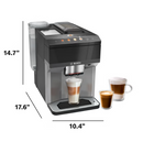 Bosch 500 Series Fully Automatic Espresso and Coffee Machine, Dark Silver TPU40508