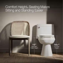 KOHLER Reach 12 in. Rough In 1-Piece 1.28 GPF Single Flush Elongated Toilet in White Seat Included(Local Pickup Only)