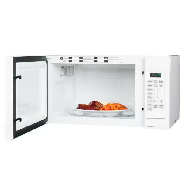 GE 1.4 cu. ft. 1100-Watt Countertop Microwave in White