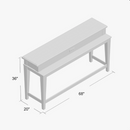 Haylee 68'' Console Bar Table w/ USB Charging Ports (Local Pickup Only)