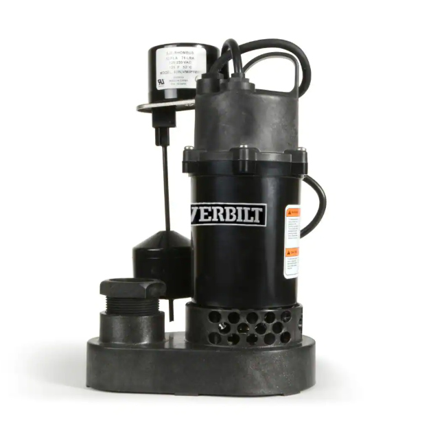 Everbilt 1/3 HP Aluminum Sump Pump Vertical Switch