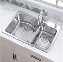 Glacier Bay 33 in. Drop-In 60/40 Double Bowl 18 Gauge Stainless Steel Kitchen Sink, No Faucet, No Installtion Kit (Local Pick up Only)