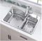 Glacier Bay Bratten 33 in. Drop-In 60/40 Double Bowl 18 Gauge Stainless Steel Kitchen Sink with Pull-Down Faucet