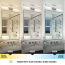 Artika Exalto 27 in. 1-Light Chrome LED Vanity Light Bar