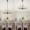 15 - Lights Traditional Chandelier Candle Chandelier Farmhouse Chandelier Dining Room Chandelier Chandeliers For Dining Room ( No Light Included)