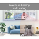 LG 18,000 BTU 230/208V Window Air Conditioner Cools 1000 Sq. Ft. with Heater, Wi-Fi Enabled and Dehumidifier in White