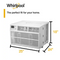 Whirlpool 15,000 BTU 115V Window AC w/ Remote Control for Rooms up to 700 Sq. Ft. LCD Display Auto-Restart Timer White