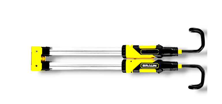 BRAUN 2000 Lumen Universal Foldable Underhood Light with Rechargeable Battery, 11-Hour Runtime,360° Adjustable