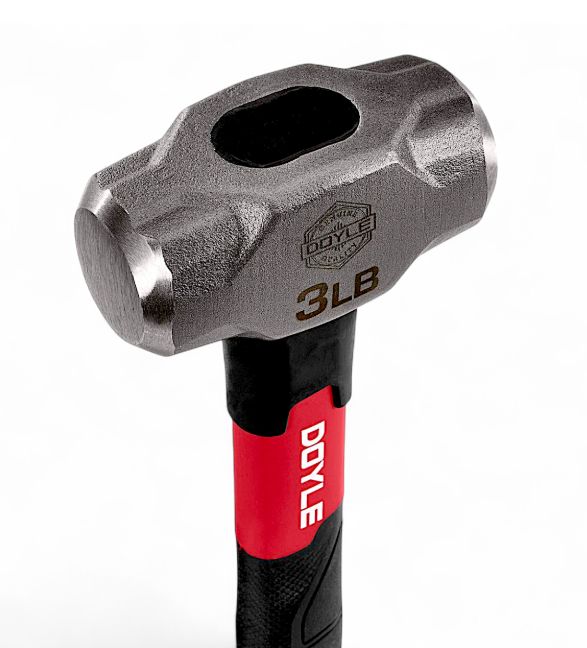 DOYLE 3 lb. Steel Drilling Hammer with Fiberglass Handle for Durable and Precise Strikes