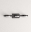 Home Decorators Collection Montrose 23.75 in. 3-Light Contemporary Bronze Dimmable Bathroom Vanity Light with Etched Glass Shade