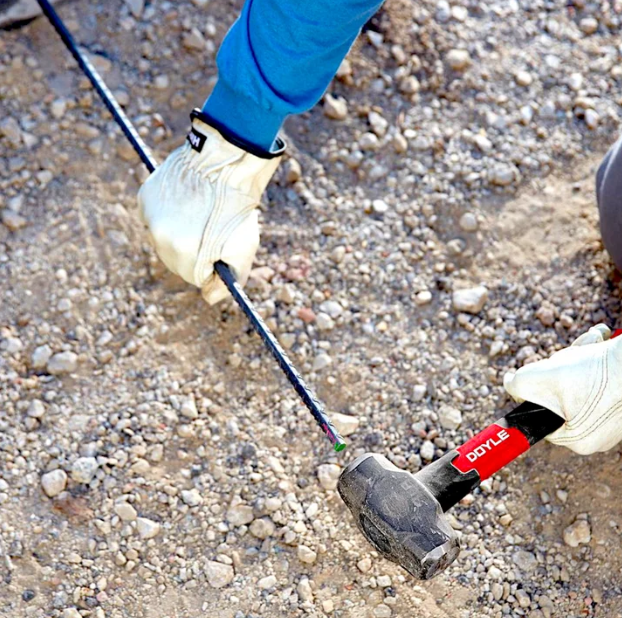 DOYLE 3 lb. Steel Drilling Hammer with Fiberglass Handle for Durable and Precise Strikes
