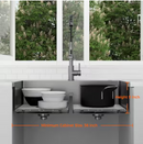 Glacier Bay 33 in. Drop-In Double Bowl Gunmetal Black Stainless Steel Kitchen Sink with Spring Neck Faucet