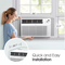 LG 18,000 BTU 208/230V Window Air Conditioner Cools 1,000 Sq. Ft. Dehumidifier with Remote, White